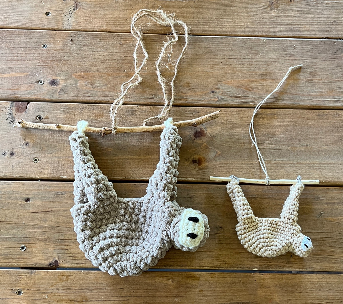 Handmade Crochet Adorable/cute Sloth Plant Holder, Baby Nursery