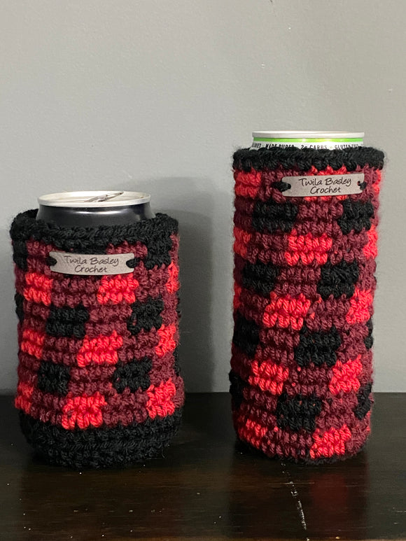 Plaid Koozie