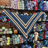 Striped Triangle Shawl
