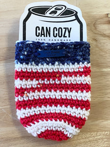American Flag Koozie